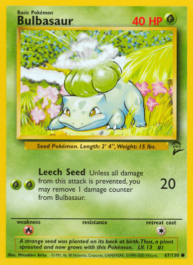 Bulbasaur, Base Set 2 67