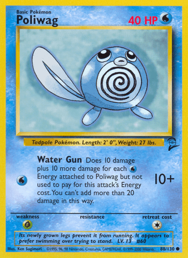 Poliwag, Base Set 2 88