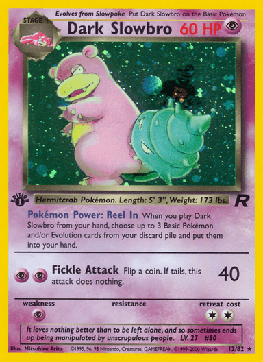 Dark Slowbro, Team Rocket 12