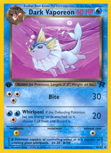 Dark Vaporeon, Team Rocket 45