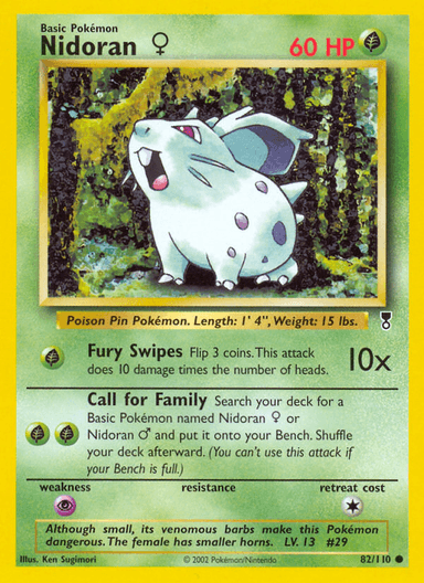 Nidoran ♀, Legendary Collection 82