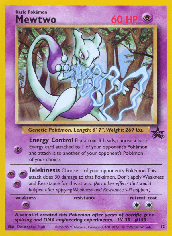 Mewtwo, Wizards Black Star Promos 12