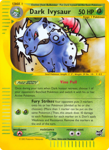 Dark Ivysaur, Best of Game 6