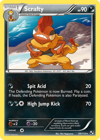 Scrafty, Black & White 69