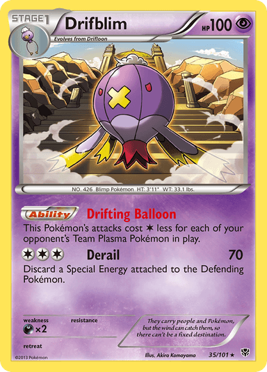 Drifblim, Plasma Blast 35
