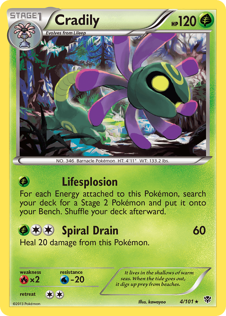 Cradily, Plasma Blast 4