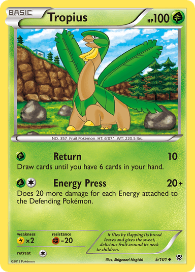 Tropius, Plasma Blast 5