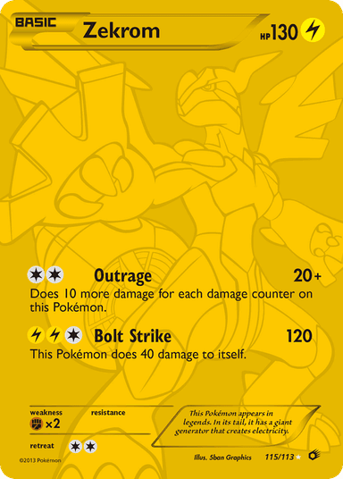 Zekrom, Legendary Treasures 115