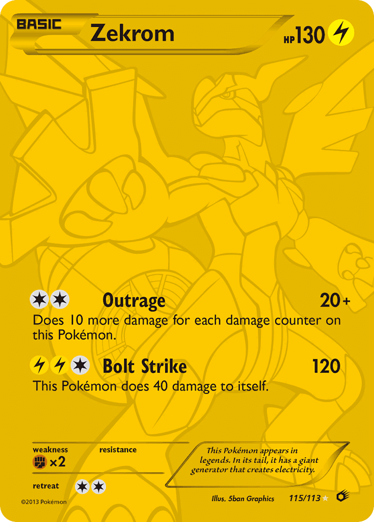 Zekrom, Legendary Treasures 115