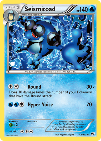 Seismitoad, Legendary Treasures 42