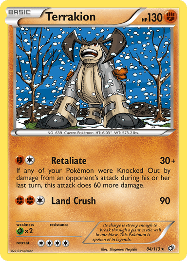 Terrakion, Legendary Treasures 84