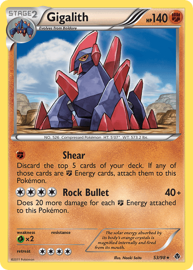 Gigalith, Emerging Powers 53