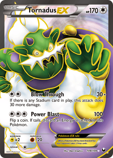 Tornadus-EX, Dark Explorers 108