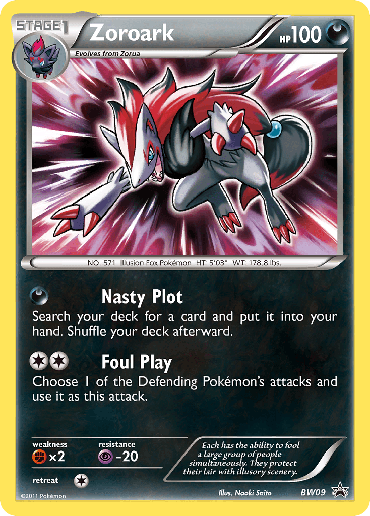 Zoroark, BW Black Star Promos BW09
