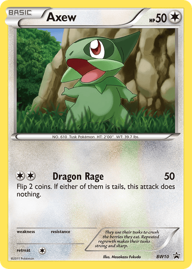 Axew, BW Black Star Promos BW10
