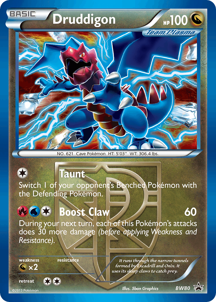 Druddigon, BW Black Star Promos BW80