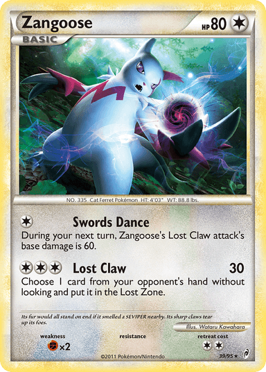 Zangoose, Call of Legends 39