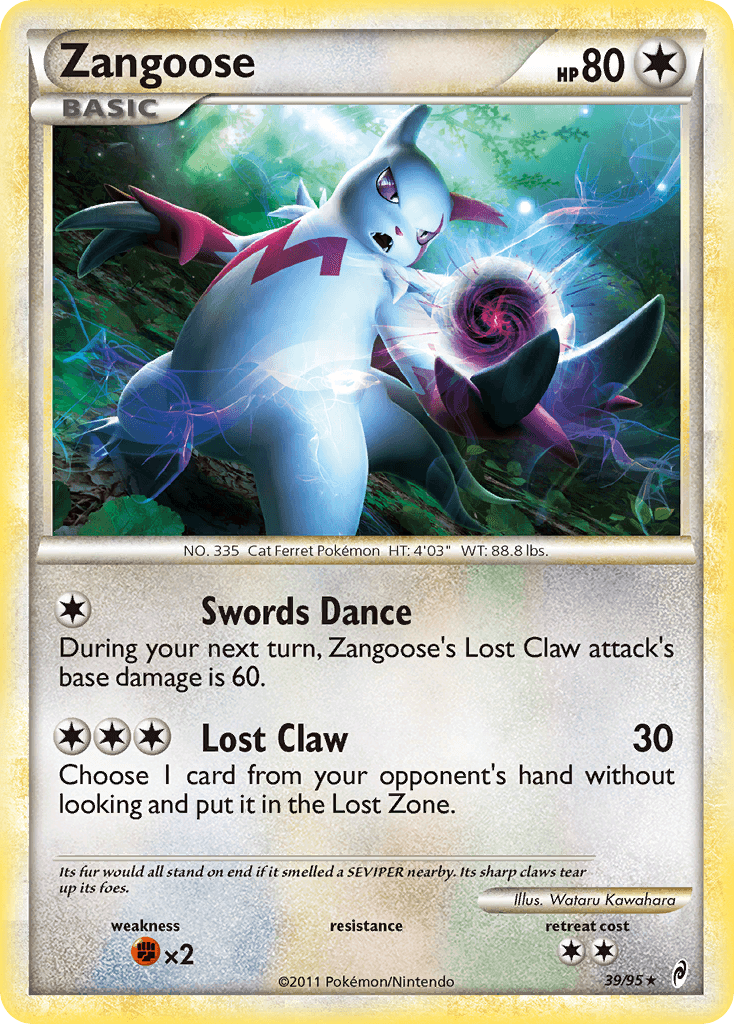 Zangoose, Call of Legends 39