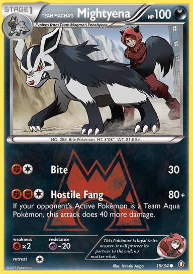 Team Magma's Mightyena, Double Crisis 19