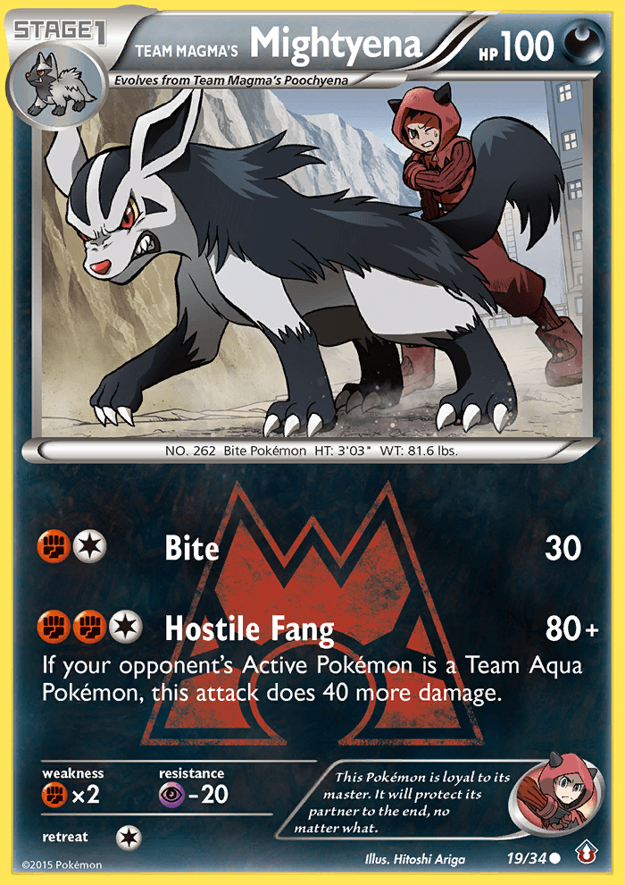 Team Magma's Mightyena, Double Crisis 19