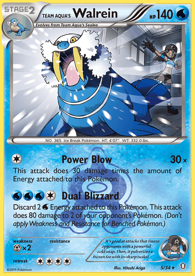 Team Aqua's Walrein, Double Crisis 5