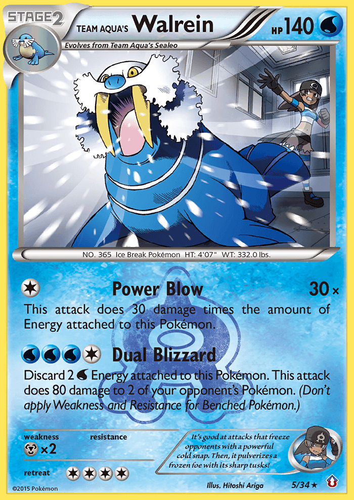 Team Aqua's Walrein, Double Crisis 5