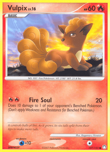 Vulpix, Mysterious Treasures 107