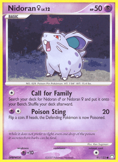 Nidoran ♀, Mysterious Treasures 91