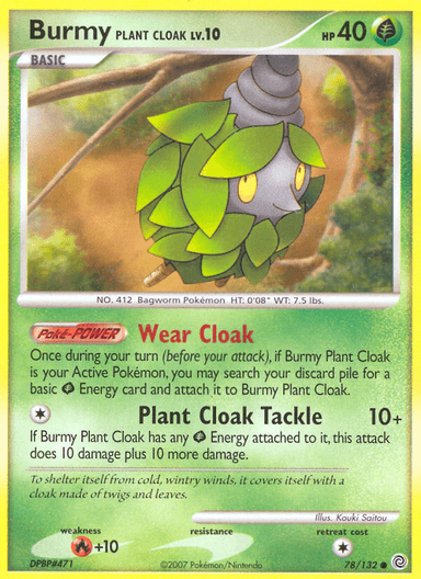 Burmy Plant Cloak, Secret Wonders 78