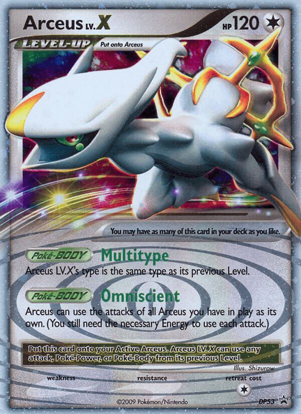 Arceus LV.X, DP Black Star Promos DP53
