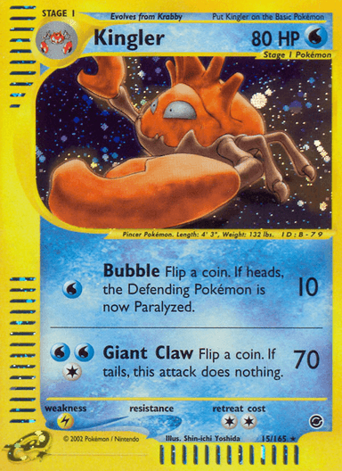Kingler, Expedition Base Set 15