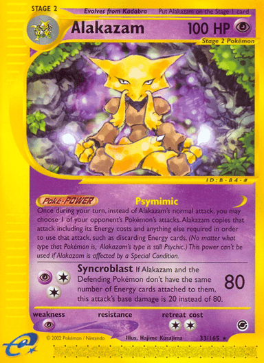 Alakazam, Expedition Base Set 33