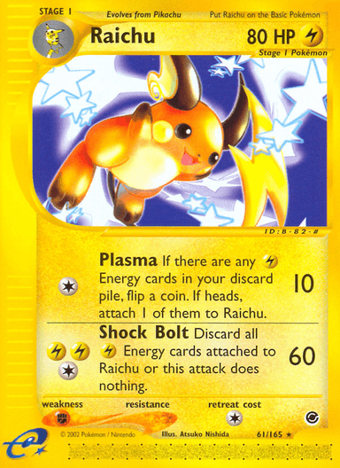 Raichu, Expedition Base Set 61