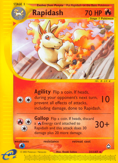 Rapidash, Aquapolis 31