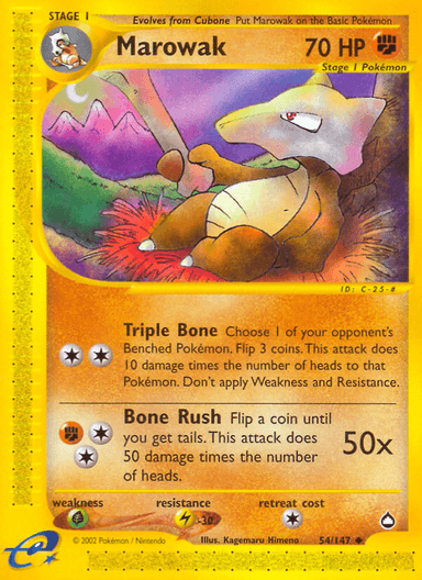 Marowak, Aquapolis 54