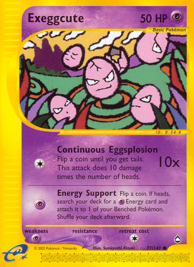 Exeggcute, Aquapolis 77