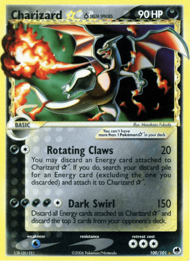 Charizard ★ δ, Dragon Frontiers 100