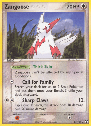 Zangoose, Power Keepers 25