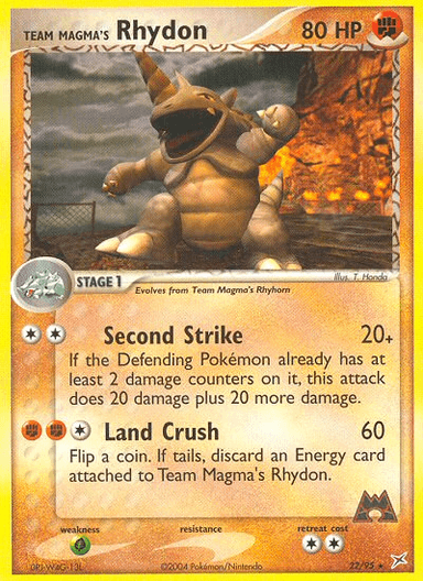 Team Magma's Rhydon, Team Magma vs Team Aqua 22