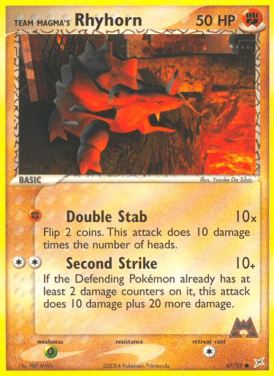 Team Magma's Rhyhorn, Team Magma vs Team Aqua 67