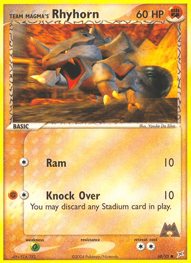 Team Magma's Rhyhorn, Team Magma vs Team Aqua 68