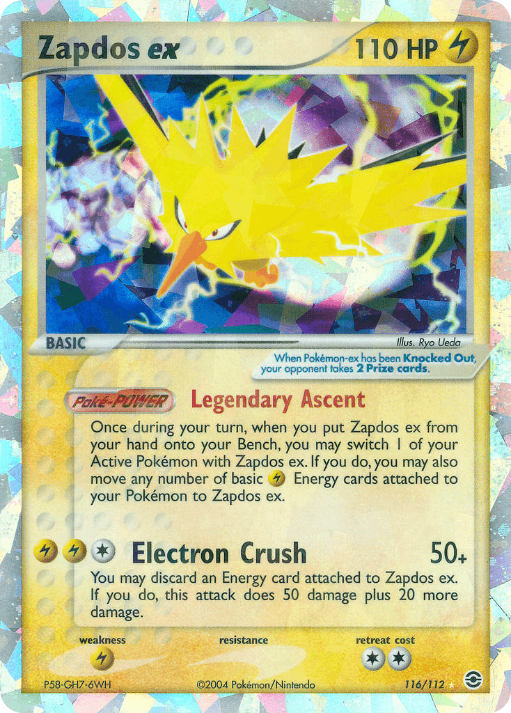 Zapdos ex, FireRed & LeafGreen 116