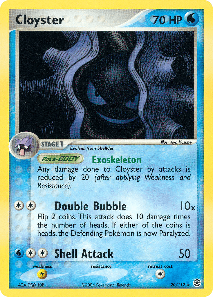 Cloyster, FireRed & LeafGreen 20