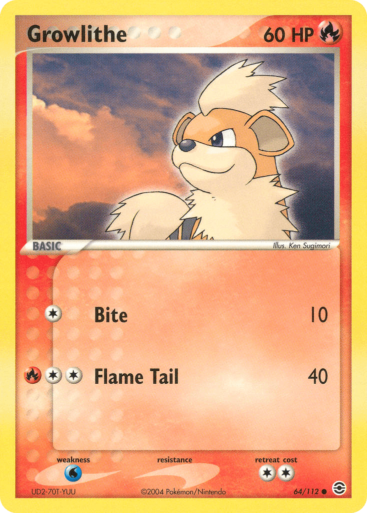 Growlithe, FireRed & LeafGreen 64