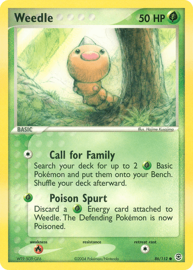 Weedle, FireRed & LeafGreen 86