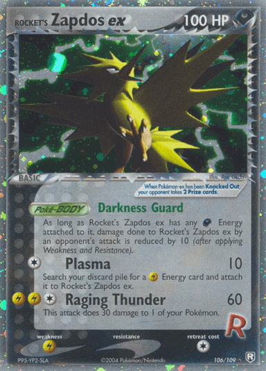 Rocket's Zapdos ex, Team Rocket Returns 106