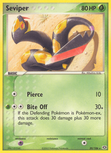 Seviper, Emerald 20