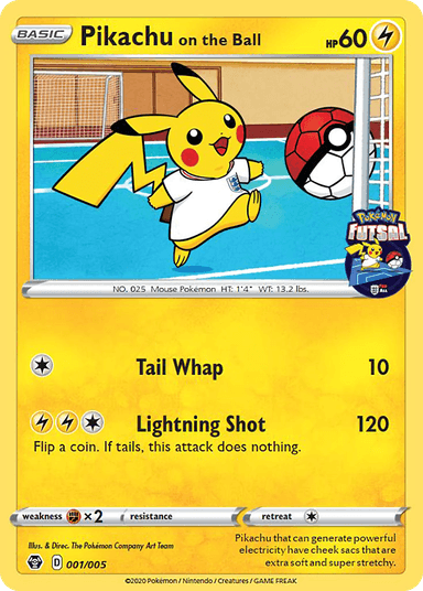 Pikachu on the Ball, Pokémon Futsal Collection 1