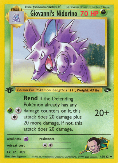 Giovanni's Nidorino, Gym Challenge 45