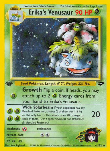 Erika's Venusaur, Gym Challenge 4